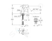 Grohe Essence - Páková umyvadlová baterie s výpustí, chrom 23798001