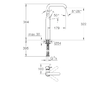 Grohe Essence - Páková umyvadlová baterie XL, Warm Sunset 32901DA1