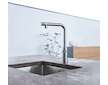 Grohe Essence SmartControl - Dřezová baterie s výsuvnou koncovkou, SmartControl, supersteel 31615DC0
