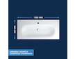 Grohe Essence - Umyvadlo s přepadem 100x46 cm, PureGuard, alpská bílá 3956600H
