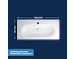 Grohe Essence - Umyvadlo s přepadem 80x46 cm, PureGuard, alpská bílá 3956700H
