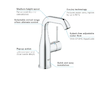 Grohe Essence - Umyvadlová baterie, chrom 23463001