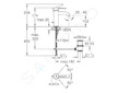 Grohe Essence - Umyvadlová baterie s výpustí, chrom 23589001