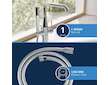Grohe Essence - Vanová baterie do podlahy, chrom 23491001
