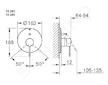 Grohe Essence - Vanová baterie pod omítku, tmavý grafit 19285A01