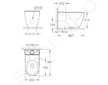 Grohe Essence - WC kombi mísa, rimless, PureGuard, alpská bílá 3957200H