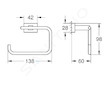 Grohe Essentials Cube - Držák toaletního papíru, supersteel 40507DC1