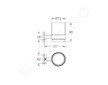 Grohe Essentials Cube - Sklenička s držákem, chrom 40755001