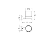 Grohe Essentials Cube - Sklenička s držákem, chrom 40755001