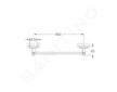Grohe Essentials - Držák na osušky, tmavý grafit 40688A01
