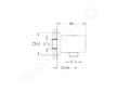 Grohe Euphoria Cube - Nástěnné kolínko, chrom 27704000