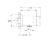 Grohe Euphoria Cube - Nástěnné kolínko s držákem, Hard Graphite 26370A00