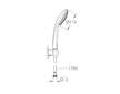 Grohe Euphoria - Sada sprchové hlavice Champagne 110, držáku a hadice, 3 proudy, chrom 27355000