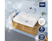 Grohe Euro Ceramic - Umyvadlo 55x44 cm, s přepadem, bez otvoru pro baterii, alpská bílá 102432SH00