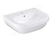Grohe Euro Ceramic - Umyvadlo s přepadem, 55x45 cm, alpská bílá 39336000