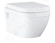 Grohe Euro Ceramic - Závěsné WC se sedátkem softclose, rimless, alpská bílá 39703000