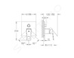 Grohe Eurocube - Baterie pod omítku pro 3 spotřebiče, chrom 24094000
