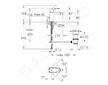 Grohe Eurocube - Bidetová baterie s výpustí, chrom 23138000