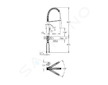 Grohe Eurocube - Dřezová baterie s flexibilním ramenem a sprškou, supersteel 31395DC0