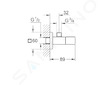 Grohe Eurocube - Rohový ventil, supersteel 22012DC0