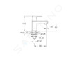 Grohe Eurocube - Stojánkový ventil, chrom 23137000