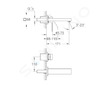 Grohe Eurocube - Umyvadlová 2-otvorová baterie, chrom 19895000