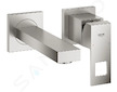 Grohe Eurocube - Umyvadlová baterie pod omítku, 2-otvorová instalace, supersteel 19895DC0