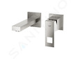 Grohe Eurocube - Umyvadlová baterie pod omítku, 2-otvorová instalace, supersteel 19895DC0