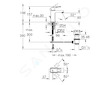 Grohe Eurocube - Umyvadlová baterie s výpustí, kartáčovaný Hard Graphite 23127AL0
