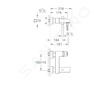 Grohe Eurocube - Vanová baterie, chrom 23140000