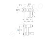 Grohe Eurocube - Vanová baterie, kartáčovaný Hard Graphite 23140AL0