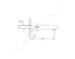 Grohe Eurocube - Vanová vpusť, chrom 13303000