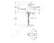 Grohe Eurodisc Cosmopolitan - Páková bidetová baterie S, chrom 3317820E
