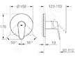 Grohe Eurodisc Cosmopolitan - Sprchová baterie pod omítku, chrom 24055002