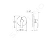 Grohe Eurosmart - 3-směrný přepínač, chrom 19970002
