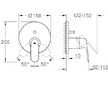 Grohe Eurosmart Cosmopolitan - Baterie pod omítku pro 2 spotřebiče, chrom 24045000