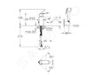 Grohe Eurosmart Cosmopolitan - Páková umyvadlová baterie Hygienica, chrom 23125000