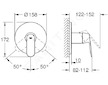 Grohe Eurosmart Cosmopolitan - Sprchová baterie pod omítku, chrom 24044000