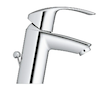 Grohe Eurosmart - Páková umyvadlová baterie S, s výpustí, chrom 33265002