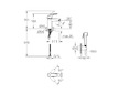 Grohe Eurosmart - Umyvadlová baterie s bidetovou sprškou, chrom 23124003