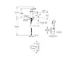 Grohe Eurosmart - Umyvadlová baterie s bidetovou sprškou, matná černá 231242433