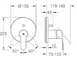 Grohe Eurostyle Cosmopolitan - Baterie pod omítku pro 2 spotřebiče, chrom 24052002