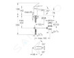 Grohe Eurostyle Cosmopolitan - Páková bidetová baterie, chrom 33565002