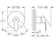 Grohe Eurostyle Cosmopolitan - Sprchová baterie pod omítku, chrom 24051002