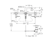 Grohe Eurostyle Cosmopolitan - Umyvadlová 3-otvorová baterie, chrom 20208002
