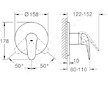 Grohe Eurostyle - Sprchová baterie pod omítku, chrom 24046003