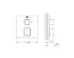 Grohe Grohtherm Cube - Termostatická baterie pod omítku pro 2 spotřebiče, chrom 24154000