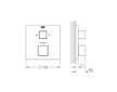 Grohe Grohtherm Cube - Termostatická baterie pod omítku pro 2 spotřebiče, chrom 24155000