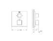Grohe Grohtherm Cube - Termostatická baterie pod omítku pro 2 spotřebiče, chrom 24155000