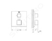 Grohe Grohtherm Cube - Termostatická sprchová baterie pod omítku, chrom 24153000